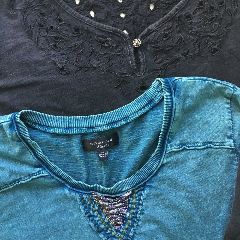 Awesome Lot Womens Boutique Fall Tops 100% Cotton M